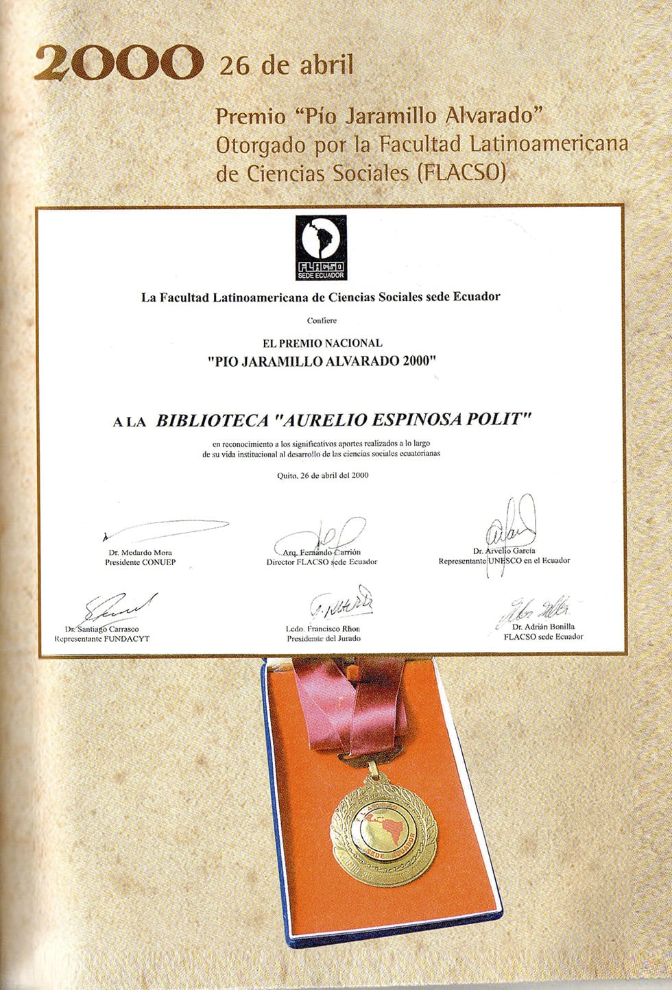 premio-pio-jaramillo-biblioteca-ecuatoriana-aurelio-espinosa-polit